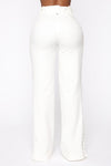 Lace By Lace Pants - White