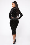 Looking Forward To It Midi Dress - Black