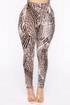 We At My Favorite Spot Legging Set - Brown/combo
