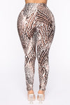 We At My Favorite Spot Legging Set - Brown/combo