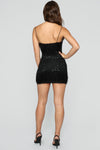 Shimmy And Shine Sequin Mini Dress - Black