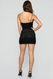 Shimmy And Shine Sequin Mini Dress - Black