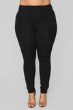 Down To Ride Ponte Pants - Black