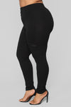 Down To Ride Ponte Pants - Black