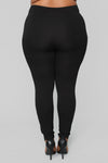 Down To Ride Ponte Pants - Black
