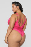 Manipulation Teddy Bodysuit - Hot Pink