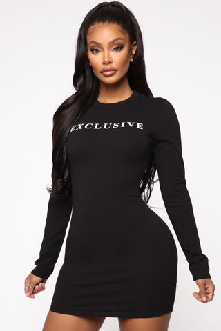 Always Exclusive Mini Dress - Black