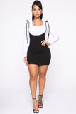 Get Lots Of Courage Mini Skirt - Black