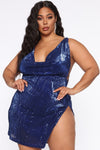 Dirty Martini Sequin Dress - Royal