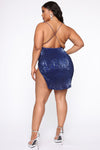 Dirty Martini Sequin Dress - Royal
