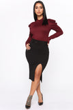 The Boss Favorite Midi Skirt - Black