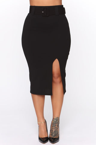The Boss Favorite Midi Skirt - Black