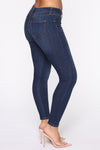 All Turned Around Skinny Jeans - Dark Denim