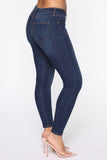 All Turned Around Skinny Jeans - Dark Denim