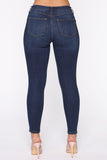 All Turned Around Skinny Jeans - Dark Denim