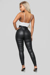 Ride Or Die Chick Ruched Leggings - Black
