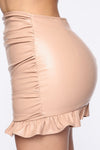 Make Your Move Mini Skirt - Taupe