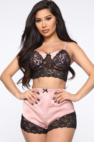 Lacey Dreams PJ Set - Rose