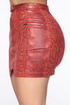Slay The House Mini Skirt - Red/combo