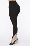 Will Always Shine On Fringe Pants - Black