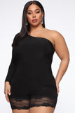 Nothing Too Serious Romper - Black