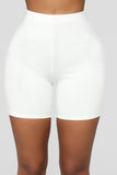 Classic Mini Biker Shorts - White