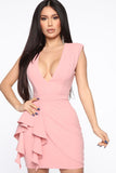 Deep In My Feels Mini Dress - Blush