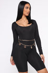 All About It Romper - Black