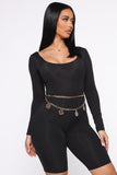 All About It Romper - Black