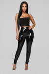 Brand Spanking New Vinyl Pants - Black