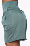 Always In Business Satin Short - Olive