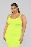 Your Needs Met Dress - Lime