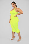 Your Needs Met Dress - Lime