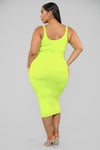 Your Needs Met Dress - Lime