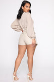 You Are The One PU Skort - Cream