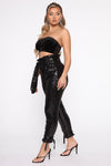 Shimmer of Hope Sequin Pants - Black