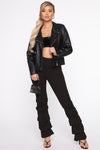 Lets Dance The Night Away Wide Pant - Black