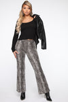 Party Animal Snake Skin Pant - Grey