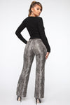 Party Animal Snake Skin Pant - Grey