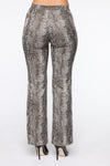 Party Animal Snake Skin Pant - Grey