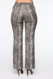 Party Animal Snake Skin Pant - Grey