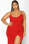 Love Sex Money Dress - Red