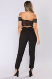Classic Paper Bag Waist Pants - Black