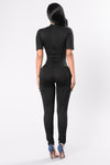 Queen Of Hearts Jumpsuit - Black