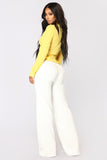 Victoria High Waisted Dress Pants - White