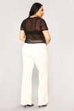 Victoria High Waisted Dress Pants - White