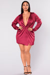 Sugar Free Dress - Burgundy