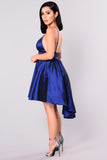 Hilda High Low Dress - Blue