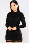 Paparazzi Ruched Dress - Black