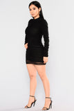 Paparazzi Ruched Dress - Black